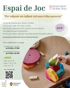 Sineu estrena un nou espai de joc gratuït per a infants d’un a tres anys