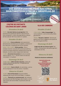 El Govern commemora els 35 anys de Cabrera com a parc nacional marítimoterrestre