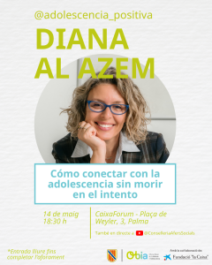 L’OBIA organitza una xerrada a Palma amb Diana Al Azem per connectar amb l’adolescència