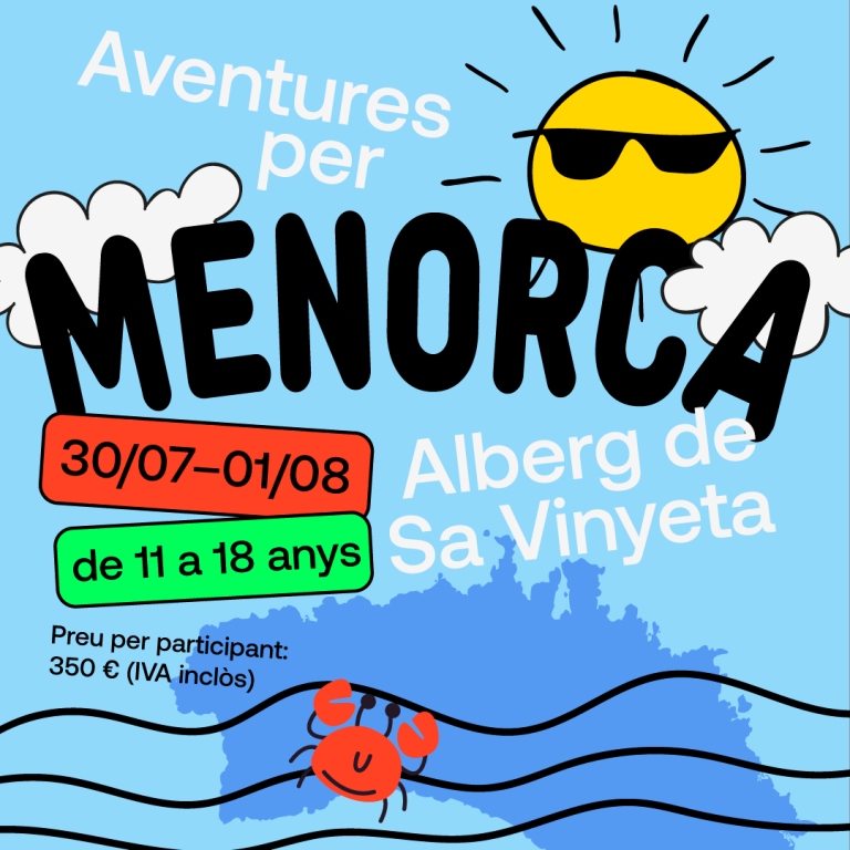 Campos organitza un viatge d’aventura a Menorca per a joves de 11 a 18 anys