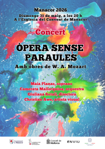 Manacor oferirà un concert d’òpera i projeccions visuals a l’església del Convent
