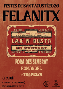 Felanitx acollirà l’únic concert gratuït de la gira dels 40 anys de Lax’n’Busto