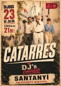 Els Catarres actuaran al Poliesportiu municipal de Santanyí per les Festes de Sant Jaume