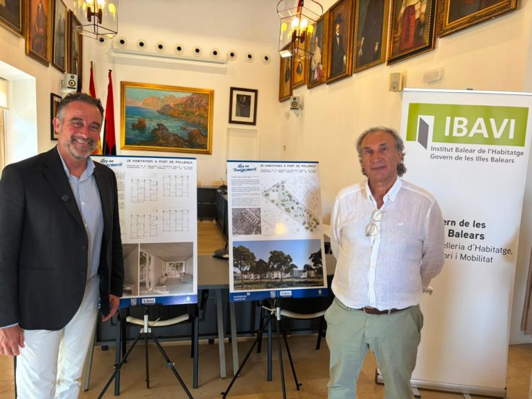 El Govern construirà vint-i-vuit habitatges de lloguer públic al Port de Pollença