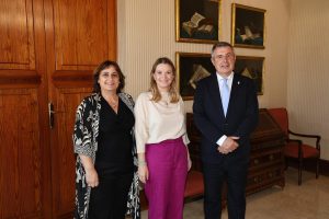 Margalida Prohens rep el president de la Diputació de Girona al Consolat de Mar