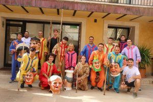Santanyí celebra la festa de Sant Jaume amb dimonis caparrots i jocs tradicionals