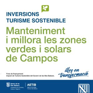 Campos destina 16.445 euros a desbrossar i netejar més de 80.000 metres quadrats de zones verdes i solars