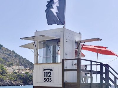 Nova bandera de senyalització de llamps a les platges de Capdepera