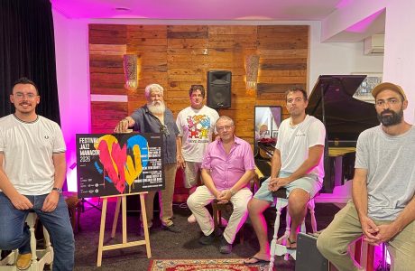 Cartell o escenari de la tercera edició del Festival de Jazz de Manacor