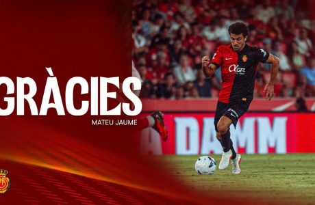 Mateu Jaume Morey durant un partit del RCD Mallorca