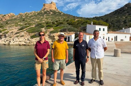 Moll del Parc Nacional de Cabrera després de la finalització de les obres de rehabilitació