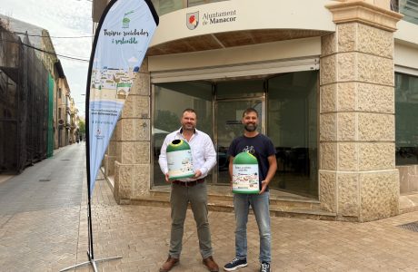 Contenidors de reciclatge de vidre a Manacor dins la campanya Banderas Verdes d'Ecovidrio