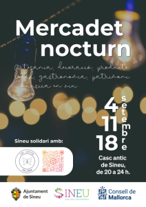 Sineu celebrarà tres Mercadets Nocturns Solidaris els divendres 4, 11 i 18 de setembre