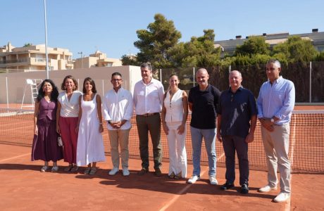 Pistes de tennis de terra batuda del nou Espai Esportiu Can Misses a Eivissa