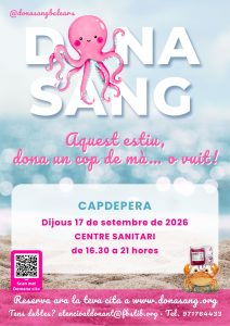 Capdepera acollira una jornada de donacio de sang el 17 de setembre