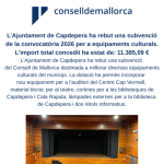Equipaments culturals de Capdepera