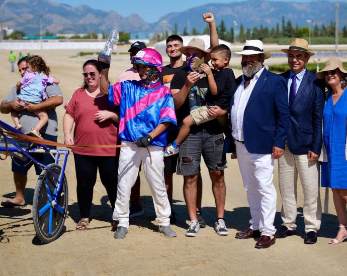 Instal·lacions de l'hipòdrom de Son Pardo durant una jornada de trot