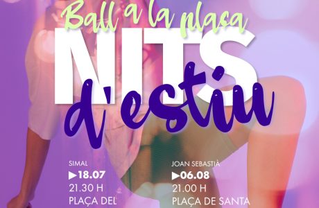 Espectacle cultural al carrer a una plaça d'Inca