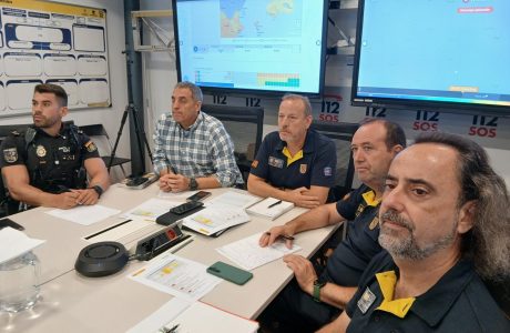 Núvols de tempesta i pluja sobre el territori de les Illes Balears