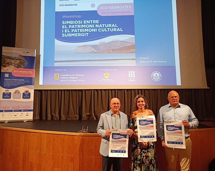 Imatge promocional del projecte europeu ECOSEAROUTES sobre patrimoni marítim