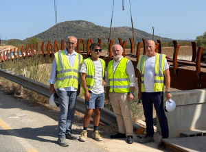 Una passarel·la de fusta de 36 metres connectarà el vial cívic entre sa Pobla i Crestatx a final d’any