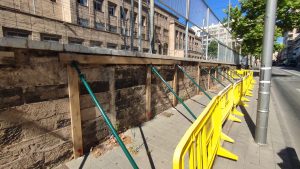Unes obres de 347.682 euros repararan d’emergència el mur del CEIP Rei Jaume I