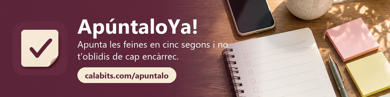 ApúntaloYa!: apunta les feines en cinc segons
