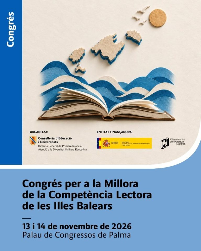 El Palau de Congressos de Palma acollirà 300 docents el 13 i 14 de novembre per aprofundir en la comprensió lectora